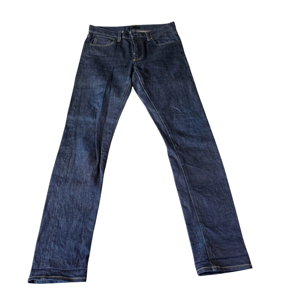 Uniqlo Slim Straight Low Rise Kaihara Selvedge Denim‎ Jeans Indigo Blue